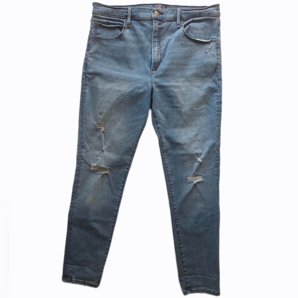 Abercrombie & Fitch Ultra High Rise Super SkinnyJeans | Size 33 / 16R - Picture 1 of 15